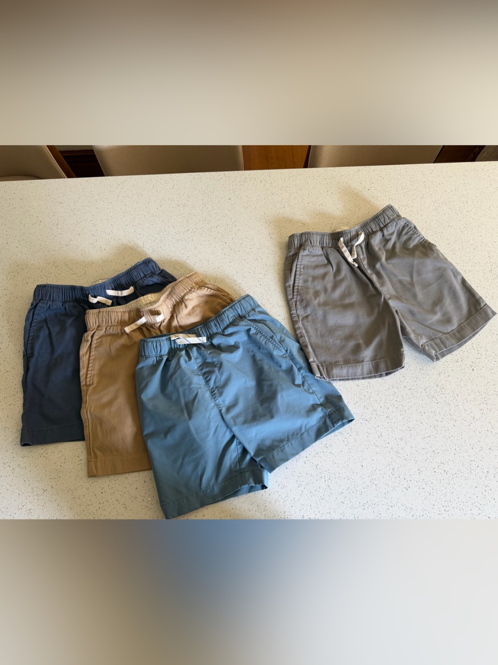 J. Crew Boys Pull-On Shorts Set - Navy, Tan, Blue, Gray